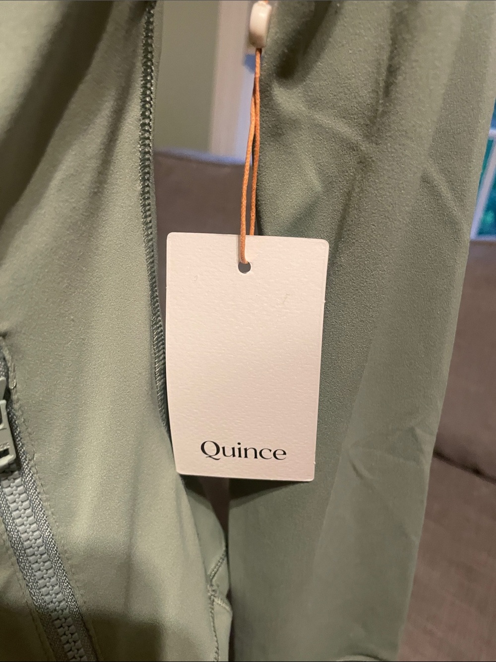 Quince Sage Green Track Jacket & leggings set - Picture 3 of 5